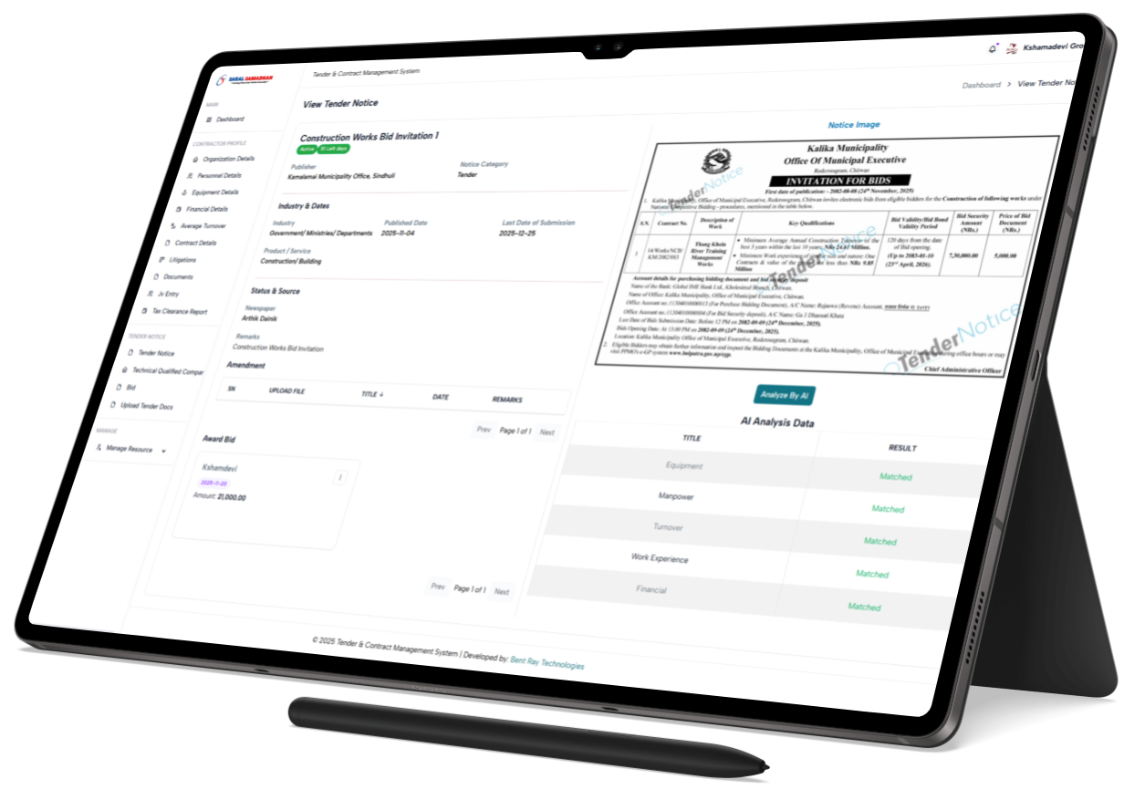 Administrative Dashboard
